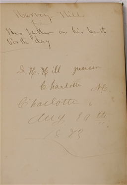 Beechenbrook; A Rhyme of The War by Margaret J. Preston - Seventh Edition - 1858 - Inscribed by the Author Gen. D.H. Hill with Warmest Regards - The Author - Printed Baltimore - Kelly & Piet -...