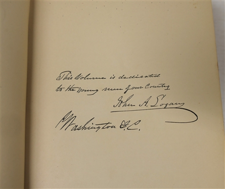 The Great Conspiracy: Its Origin and History By John A Logan - 1886 Hardcover Book - New York: A.R. Hart & Co,. Publishers - 1866 - Blue Hardcover with Gold Embossed Lettering 