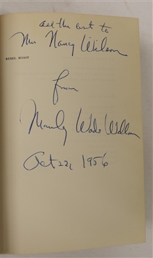 Rebel Boast by Manly Wade Wellman - 1956 Author Signed / Inscribed First Edition Hardcover Book with Original Dust Jacket