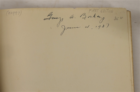 Bugles Blow No  More by Clifford Dowdey May 1937 First Edition Hardcover Book - Published by Little, Brown, and Company 