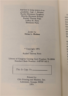 Memoirs of a Confederate Veteran - Who Served as a Private in the 60''s in the War between the States - Personal Incidents, Experiences, and Observations by I. Hermann - C.S.A. - Written by Capt....
