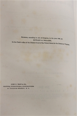 The Lost Cause; A New Southern History of the War of the Confederates By Edward A. Pollard, of Virginia, Editor of the Richmond Examiner During The War - 1886 Hardcover Book - Sold by...