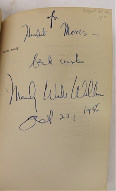Rebel Boast by Manly Wade Wellman - 1956 Author Signed / Inscribed First Edition Hardcover Book and Weep No More My Lady by W.E. Debnam - Paperbound Book 1950- Author Signed and Inscribed 