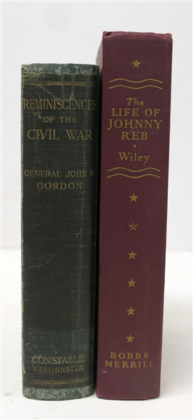 "Reminiscences of the Civil War" by General John B. Gordon of the Confederate Army - With Portraits - 1904 Hardcover Book - Published London - Archibald Constable & Co. Limited and "The Life of...