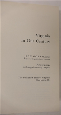 Southern Cross to Pole Star - Tschiffely''s Ride by A.F. Tschiffely - March 1933 Reprint - Hardcover Book and Virginia in Our Century by Jean Gottmann - Professor of Geography, Oxford...