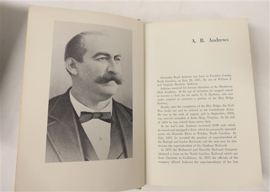 100 Years 100 Men 1871 - 1971 Edited by Christopher Crittenden, William S. Powell, and Robert H. Woody - Hardcover Book with Dust Jacket - With the Compliments of The Edwards & Broughton Company...