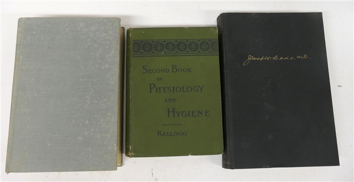 3 Hardcover Books - Foreigners in the Confederacy Ella John Professor of History, Goucher College - Reprinted 1965 The University of North Carolina Press, Second Book in Physiology and Hygiene...