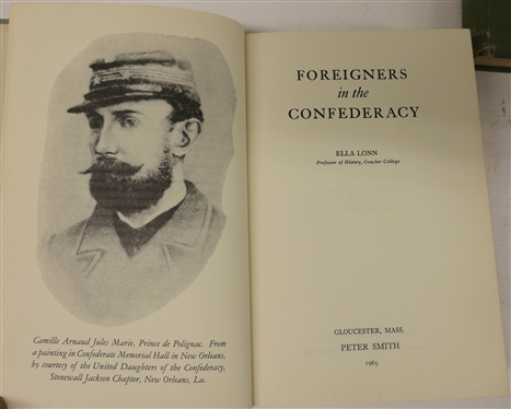 3 Hardcover Books - Foreigners in the Confederacy Ella John Professor of History, Goucher College - Reprinted 1965 The University of North Carolina Press, Second Book in Physiology and Hygiene...