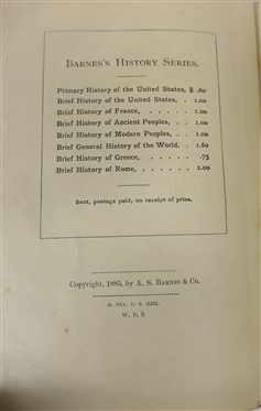 4 Hardcover Books - Life of Clay Alta Edition, Barnes''s Primary  History of the United States 1885 School Book, The Elder - Brother Theodore D. Jervey - 1905 First Edition, and The Tragic...