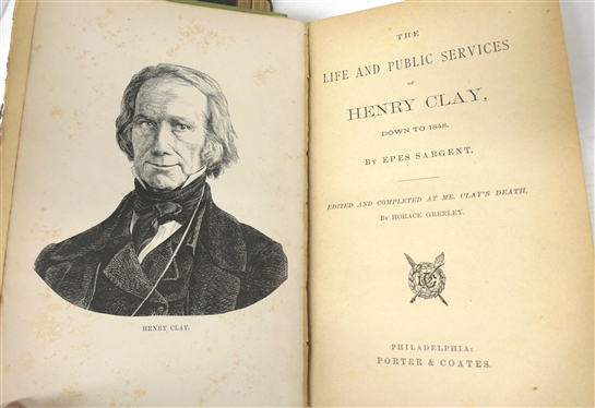 4 Hardcover Books - Life of Clay Alta Edition, Barnes''s Primary  History of the United States 1885 School Book, The Elder - Brother Theodore D. Jervey - 1905 First Edition, and The Tragic...
