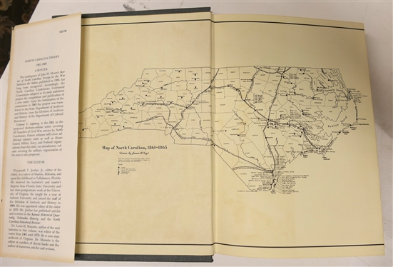 5 Volumes North Carolina Troops 1861 - 1865 A Roster Compiled by Weymouth T. Jordan - Published in 1975 by The North Carolina State University Print Shop - All Hardcover with Dust Jackets - Vol....