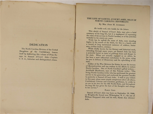 Paperback Book James City A Black Community in North Carolina 1863 - 1900 by Joe A Mobley 1981 North Carolina Division of Archives and History and The Life of Samuel A''Court Ashe - Dean of...