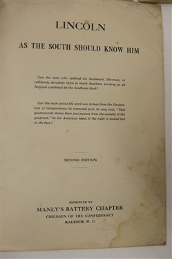 3  Booklets - The Burning of Columbia, S.C. A Review of Northern Assertions and Southern Facts by Dr. D.H. Trezevant, Secession, Insurrection of the Negroes and Northern Incendiarism By Capt....