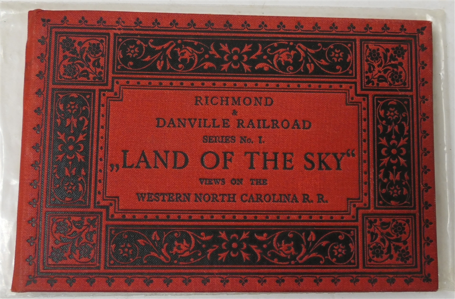 Richmond & Danville Railroad Series No. 1 "Land of the Sky" Views on the Western North Carolina R.R. - Souvenir Album - Containing Photo Views of Notable American Scenery - Published by Wittemann...