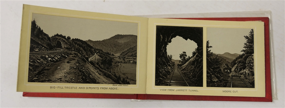 Richmond & Danville Railroad Series No. 1 Land of the Sky Views on the Western North Carolina R.R. - Souvenir Album - Containing Photo Views of Notable American Scenery - Published by Wittemann...