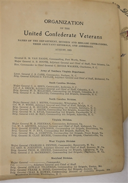 Dixie Dates United Daughters of the Confederacy - St. Louis Chapter - 624 - St. Louis, MO. - 1912 Paperback Book - String Bound and List of Organized Camps of the United Confederate Veterans...