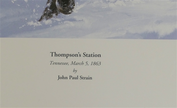 Thompson''s Station Tennessee, March 5, 1863 - By John Paul Strain - Artist Signed Limited Edition Print - Number 421/1250 - Published by Gettysburg Military Publishing - Gettysburg, PA- With...