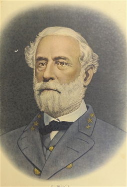 General Robert E. Lee Print - We Are Proud of Our Heritage Compliments of George E. London - Print Measures 22 By 16