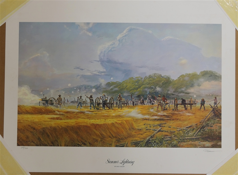 "Summer Lightning" by Dale Gallon - 1984 Limited Edition Artist Signed and Numbered Print 289/950 - With Certificate of Authenticity - Print Measures 23" by 30" 