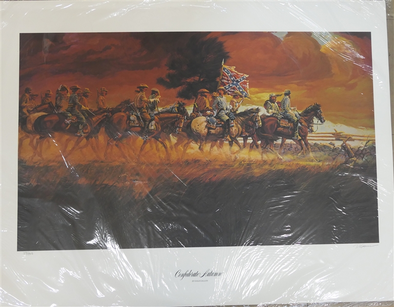 "Confederate Autumn" by Dale Gallon - 1984 Limited Edition Artist Signed and Numbered Print 39/550 - With Certificate of Authenticity - Print Measures 23" by 30"