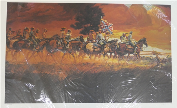 Confederate Autumn by Dale Gallon - 1984 Limited Edition Artist Signed and Numbered Print 39/550 - With Certificate of Authenticity - Print Measures 23 by 30