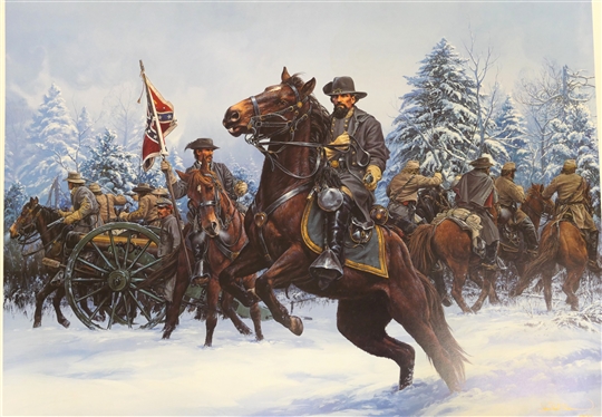 Parker''s Crossroads by John Paul Strain - Artist Signed Limited Edition Print - 520/950 - With Certificate of Authenticity - Newmark Publishing U.S.A. - Print Measures 24 By 31