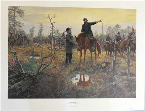 The Last Meeting by Mort Kunstler - Artist Signed Limited Edition Print - Number 745/1500 by American Print Gallery - Gettysburg, PA - With Certificate of Authenticity - Print Measures 24 1/2 by...