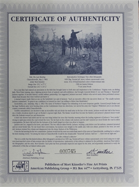 The Last Meeting by Mort Kunstler - Artist Signed Limited Edition Print - Number 745/1500 by American Print Gallery - Gettysburg, PA - With Certificate of Authenticity - Print Measures 24 1/2 by...
