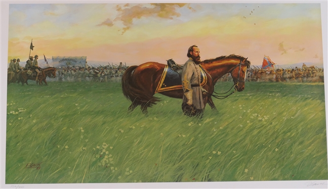 The Road To Gettysburg Lt. General James Longstreet, Gettysburg Campaign, June 1863 - By Dale Gallon - Artist Signed and Numbered Print 126/350 - with Certificate of Authenticity - Print Measures...