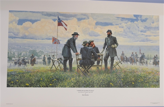 I Will Be Moving Within The Hour… Second Manassas Campaign August 1862 - by Mort Kunstler - Artist Signed and Numbered Offset Lithograph - 745 / 1500 by American Print Gallery, Gettysburg, PA-...