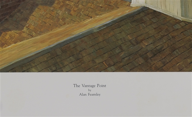 The Vantage Point by Alan Fernley - Artist Signed and Numbered 133/950 Lithograph - American Print Gallery, Gettysburg, PA - Lithography by Hall Printing Company -with COA - Print Measures 23...