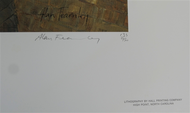 The Vantage Point by Alan Fernley - Artist Signed and Numbered 133/950 Lithograph - American Print Gallery, Gettysburg, PA - Lithography by Hall Printing Company -with COA - Print Measures 23...