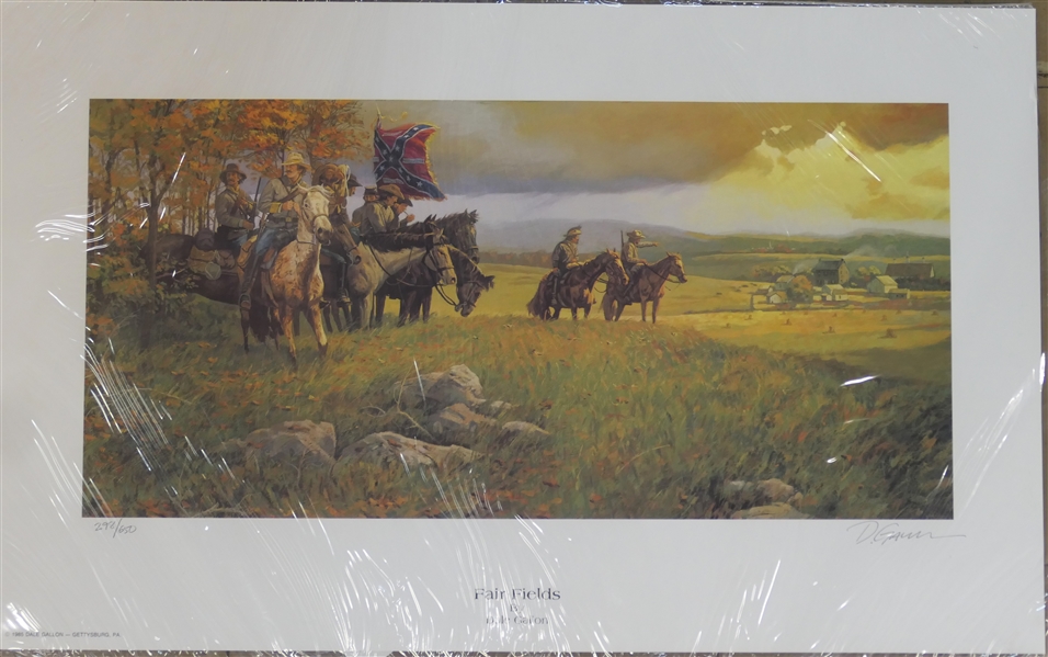 "Fair Fields" by Dale Gallon Artist Signed and Numbered Print 298/650 - Print Measures 12 3/4" By 20" 