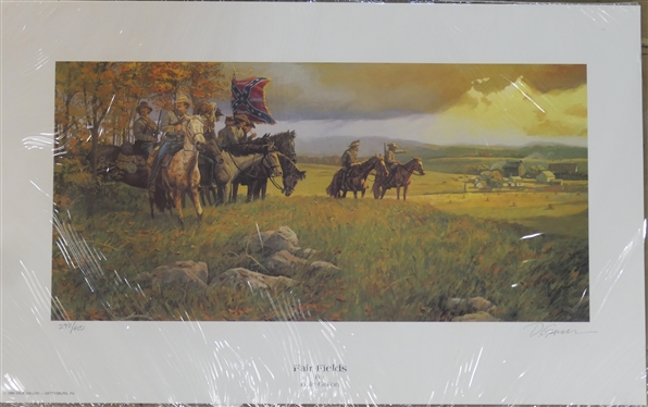 Fair Fields by Dale Gallon Artist Signed and Numbered Print 298/650 - Print Measures 12 3/4 By 20 