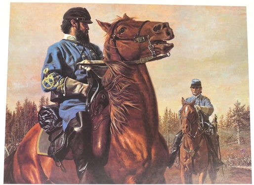 Stonewall General Thomas J. Jackson by Don Stivers Artist Signed and Numbered Print 281/1000 - American Print Gallery - Gettysburg, PA - Print Measures 23 1/2 By 28 1/4 