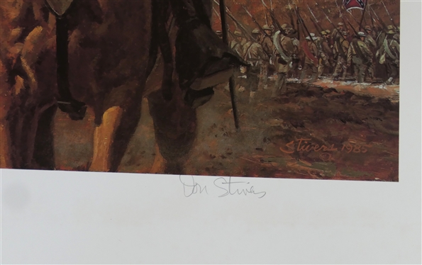 Stonewall General Thomas J. Jackson by Don Stivers Artist Signed and Numbered Print 281/1000 - American Print Gallery - Gettysburg, PA - Print Measures 23 1/2 By 28 1/4 