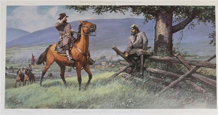 Lord of the Valley by Artist Dale Gallon Number 645/950 - Published for The Virginia Military Institute Alumni Association - Print Measures 22 1/2 by 38 1/2 