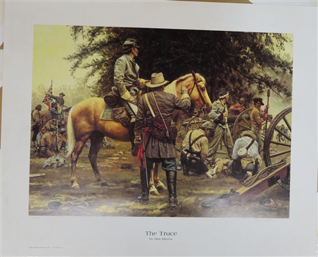 The Truce by Don Silvers Artist Signed and Numbered Limited Edition Print 429/650 - American Print Gallery, Gettysburg, PA - With COA - Print Measures 23 By 28 