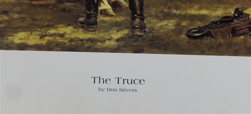 The Truce by Don Silvers Artist Signed and Numbered Limited Edition Print 429/650 - American Print Gallery, Gettysburg, PA - With COA - Print Measures 23 By 28 