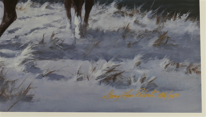 Crossing Lick Creek by Gary Lynn Roberts - Limited Edition Signed and Numbered 486/950 - Published by Newark Publishing USA with COA - Print Measures 23 1/4 by 32 
