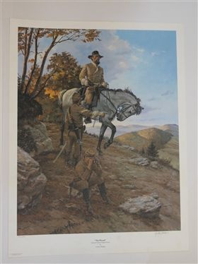 The Wizard by Gordon Phillips Limited Edition Signed and Numbered Offset Lithograph Numbered 907/950 - Published by American Print Gallery with COA - Print Measures 29 By 22 
