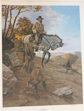 The Wizard by Gordon Phillips Limited Edition Signed and Numbered Offset Lithograph Numbered 907/950 - Published by American Print Gallery with COA - Print Measures 29 By 22 