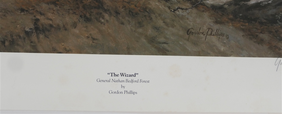The Wizard by Gordon Phillips Limited Edition Signed and Numbered Offset Lithograph Numbered 907/950 - Published by American Print Gallery with COA - Print Measures 29 By 22 
