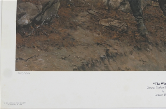 The Wizard by Gordon Phillips Limited Edition Signed and Numbered Offset Lithograph Numbered 907/950 - Published by American Print Gallery with COA - Print Measures 29 By 22 