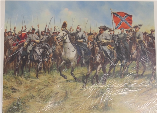 Brandy Station Review June 8, 186 by Don Troiani Artist Signed Limited Edition Numbered Print - 605/1150 - With COA - Print Measures 24 3/4 by 31 