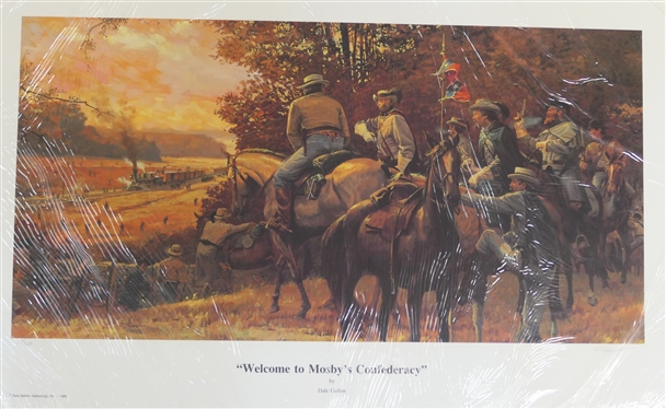 Welcome to Mosby''s Confederacy by Dale Gallon Limited Edition Artist Signed and Numbered Print 39/950 with COA - Print Measures 15 1/4 By 25 