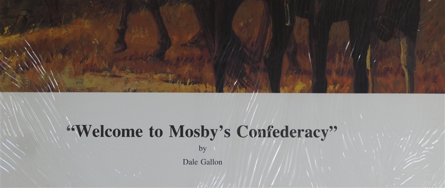 Welcome to Mosby''s Confederacy by Dale Gallon Limited Edition Artist Signed and Numbered Print 39/950 with COA - Print Measures 15 1/4 By 25 