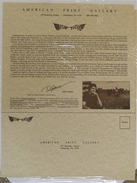 Welcome to Mosby''s Confederacy by Dale Gallon Limited Edition Artist Signed and Numbered Print 39/950 with COA - Print Measures 15 1/4 By 25 