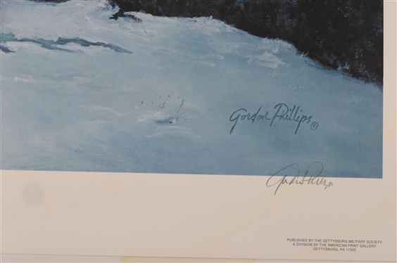 Mosby''s Scouts by Gordon Phillips Limited Edition Artist Signed and Numbered Print 168/500 - Published by The Gettysburg Military Society - Print Measures 17 3/4 by 24 