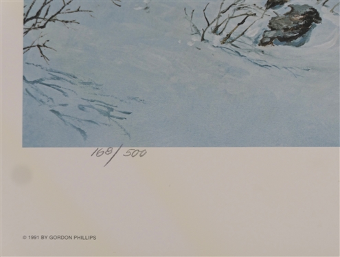 Mosby''s Scouts by Gordon Phillips Limited Edition Artist Signed and Numbered Print 168/500 - Published by The Gettysburg Military Society - Print Measures 17 3/4 by 24 